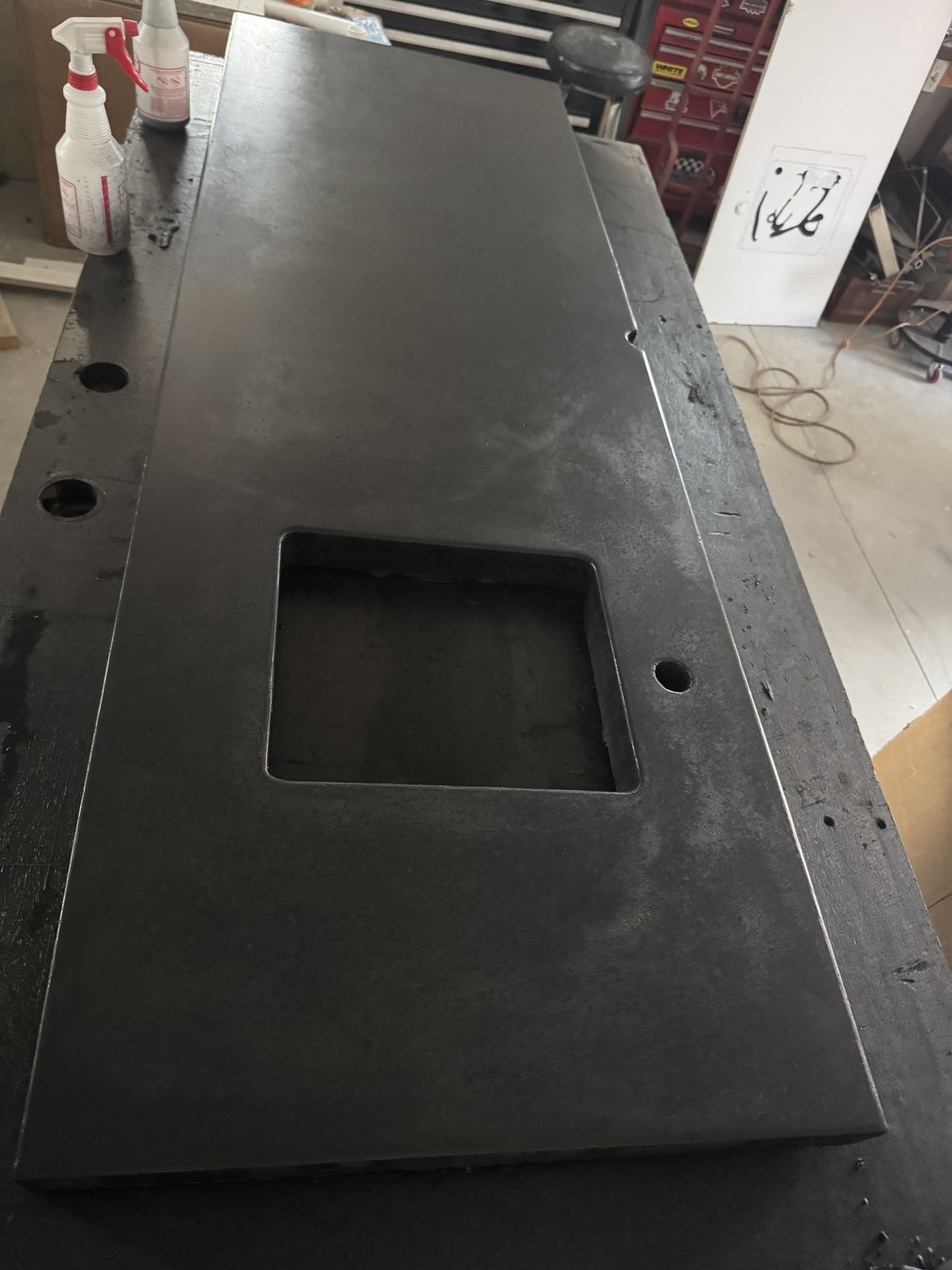 Final black finish, sealed and ready to install.